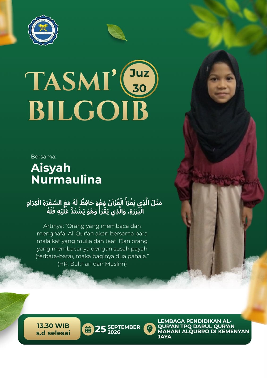 Tasmi' juz 30 Bilgoib